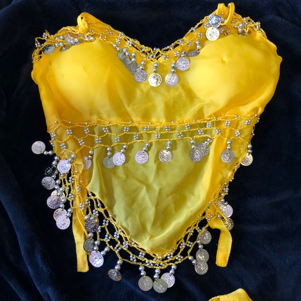 Belly dancing wrap around skirt and matching top